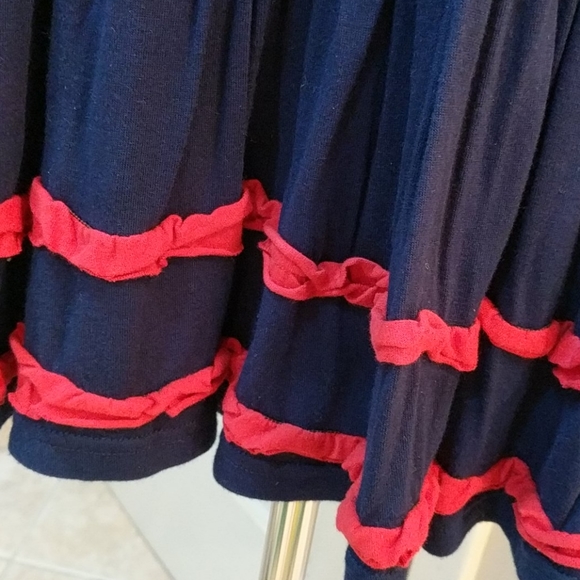 Girls 6 navy & red dress from Beetlejuice London - Picture 3 of 5